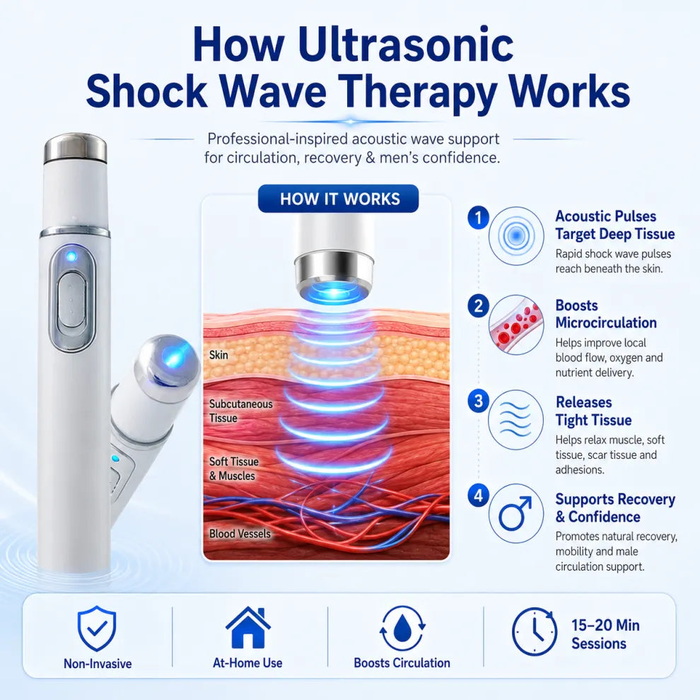 Advanced Acoustic Shockwave Therapy: Enhance Male Performance & Alleviate Musculoskeletal Discomfort