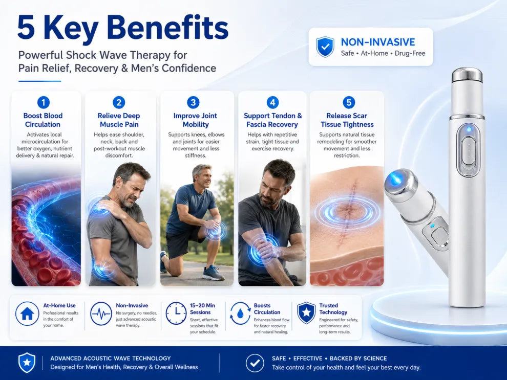 Advanced Acoustic Shockwave Therapy: Enhance Male Performance & Alleviate Musculoskeletal Discomfort