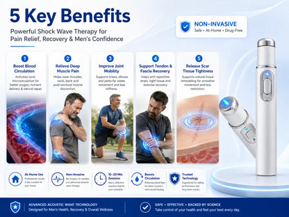 Advanced Acoustic Shockwave Therapy: Enhance Male Performance & Alleviate Musculoskeletal Discomfort