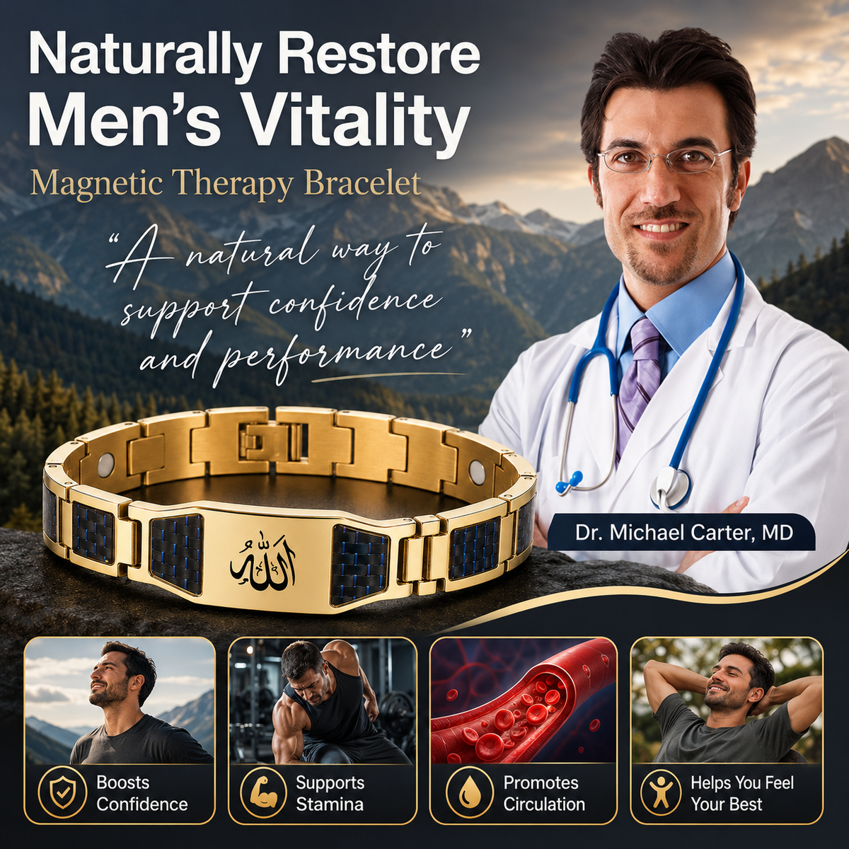 🍍Ares Chain——Men’s Strength & Presence Chain🍆Upgrade Your Energy, Style, and Confidence-B01