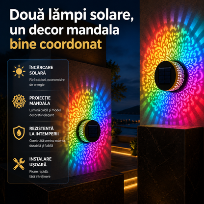 2 lampi solare mandala