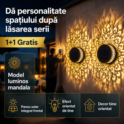2 lampi solare mandala