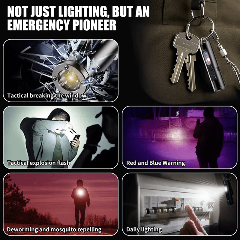 Super small🔥 Super practical🔥 Aluminum Flashlight – Pocket-Size Multi-Function Tool