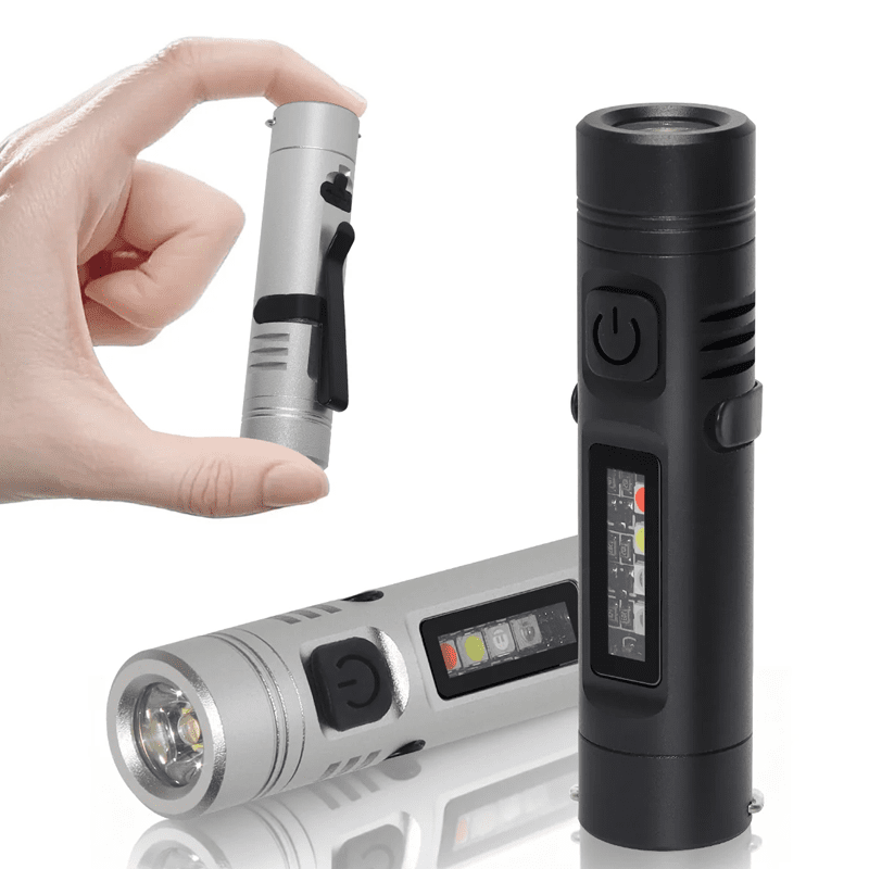 Super small🔥 Super practical🔥 Aluminum Flashlight – Pocket-Size Multi-Function Tool