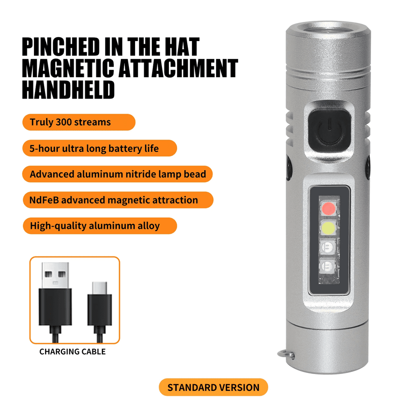 Super small🔥 Super practical🔥 Aluminum Flashlight – Pocket-Size Multi-Function Tool