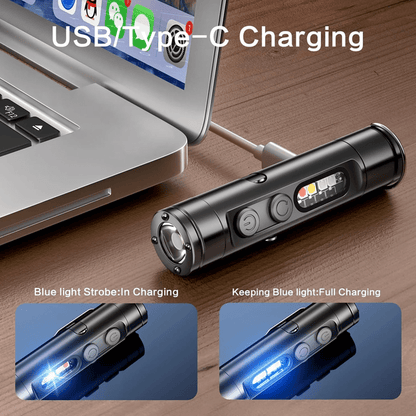 Super small🔥 Super practical🔥 Aluminum Flashlight – Pocket-Size Multi-Function Tool