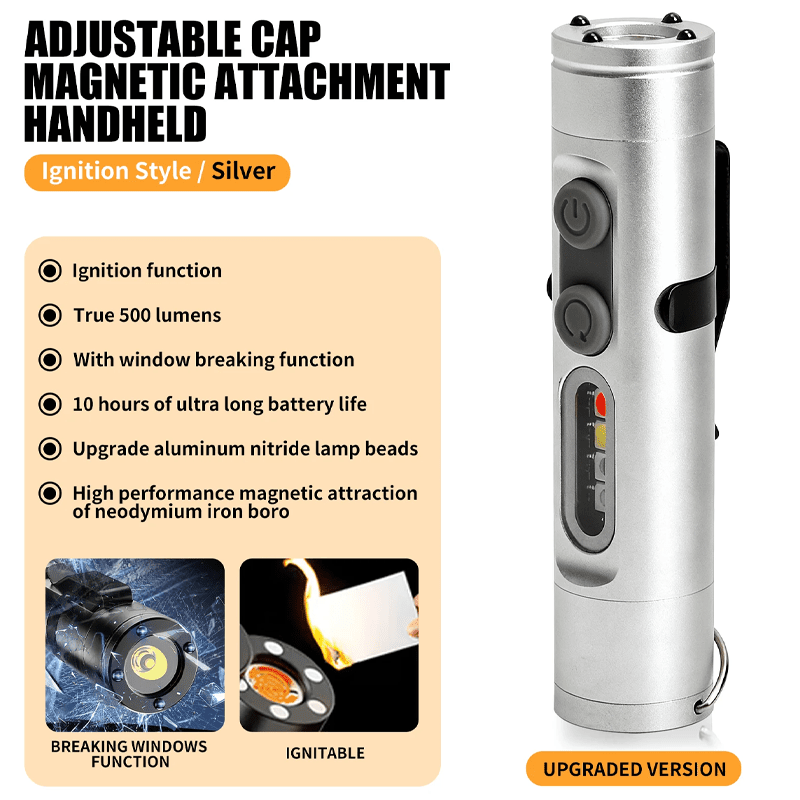 Super small🔥 Super practical🔥 Aluminum Flashlight – Pocket-Size Multi-Function Tool