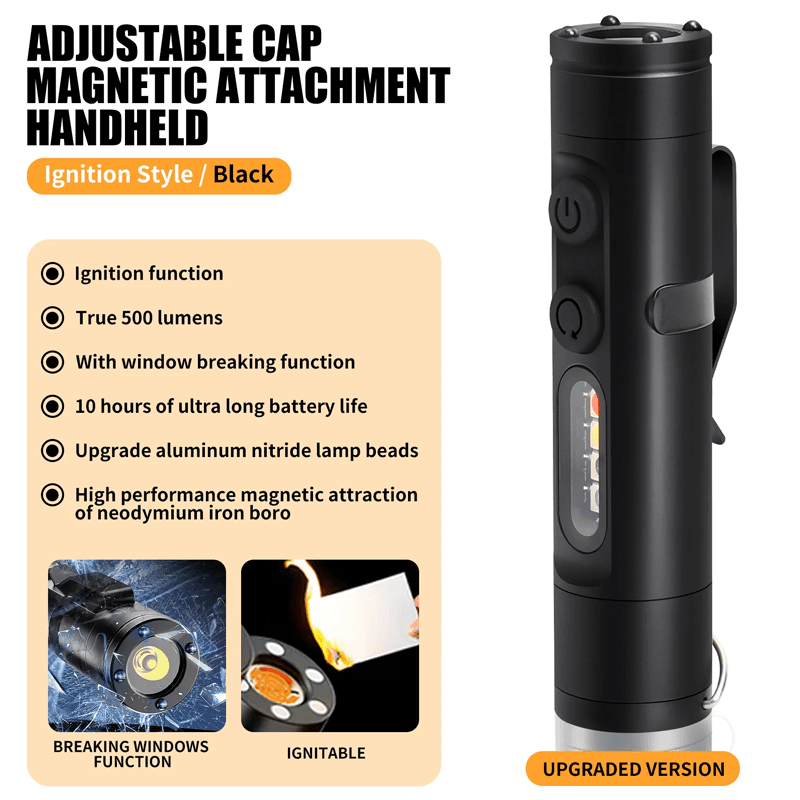 Super small🔥 Super practical🔥 Aluminum Flashlight – Pocket-Size Multi-Function Tool
