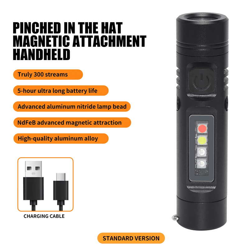 Super small🔥 Super practical🔥 Aluminum Flashlight – Pocket-Size Multi-Function Tool