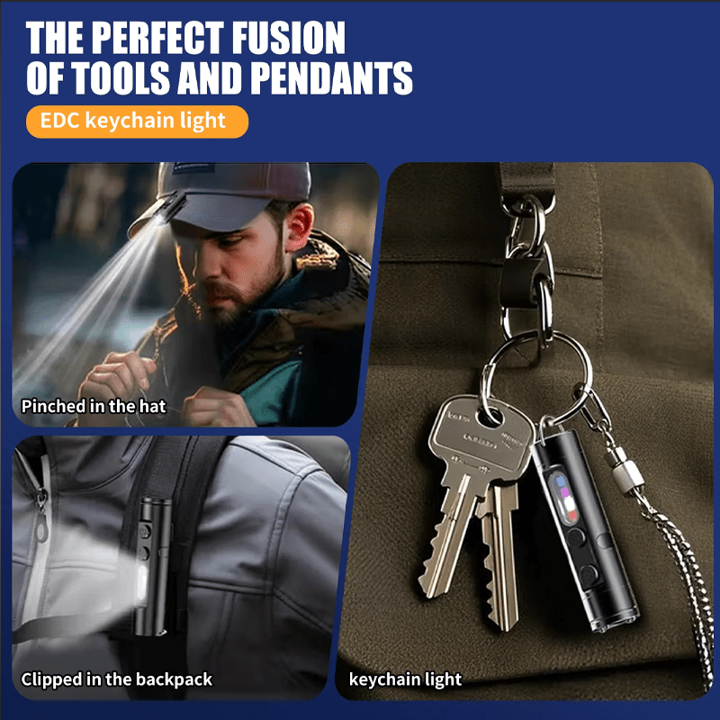 Super small🔥 Super practical🔥 Aluminum Flashlight – Pocket-Size Multi-Function Tool
